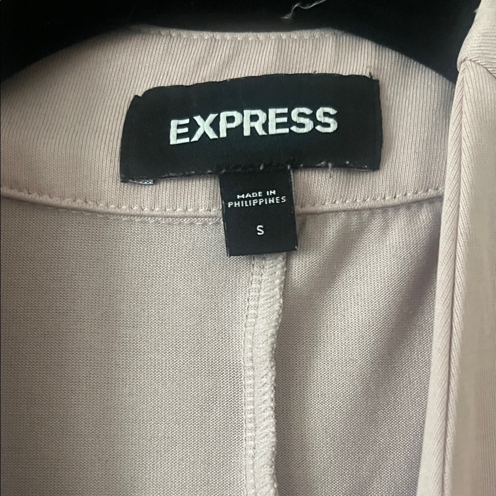 Express Blush Pink Open Front Cardigan - Picture 2 of 4